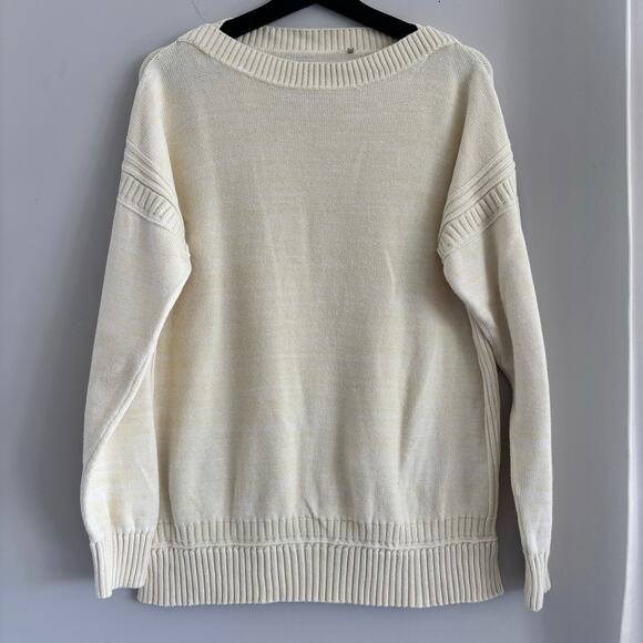 Barbour Sailboat Knit Yellow 100% Cotton Women's Size 10 US - Picture 2 of 7